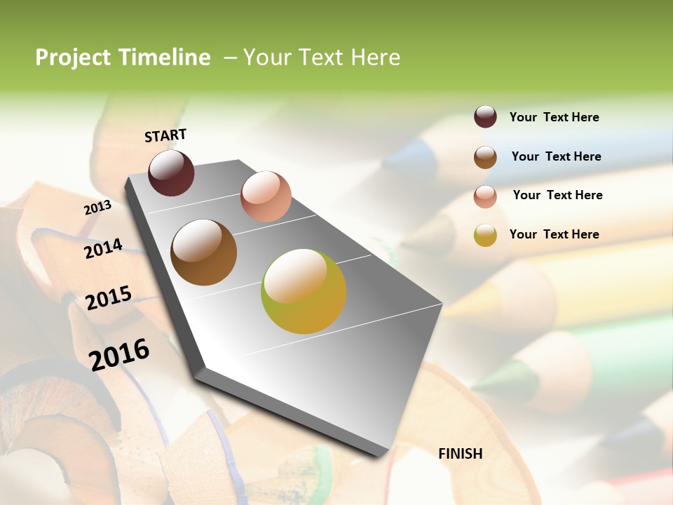 Colored Group Paint PowerPoint Template