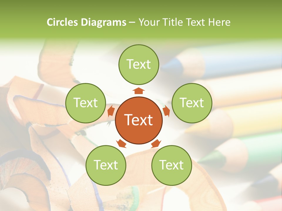 Colored Group Paint PowerPoint Template