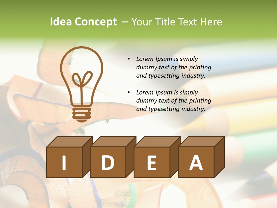 Colored Group Paint PowerPoint Template