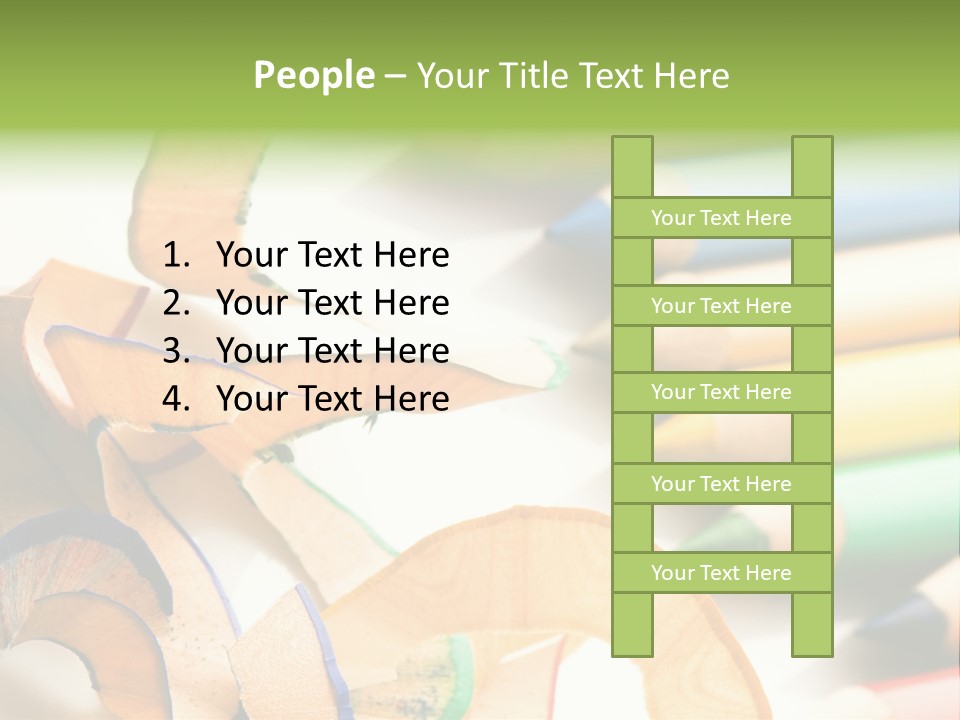 Colored Group Paint PowerPoint Template