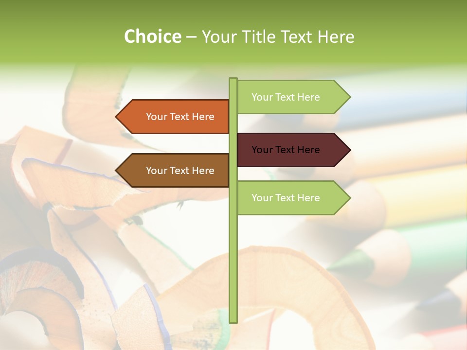 Colored Group Paint PowerPoint Template