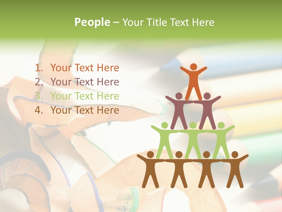 Colored Group Paint PowerPoint Template