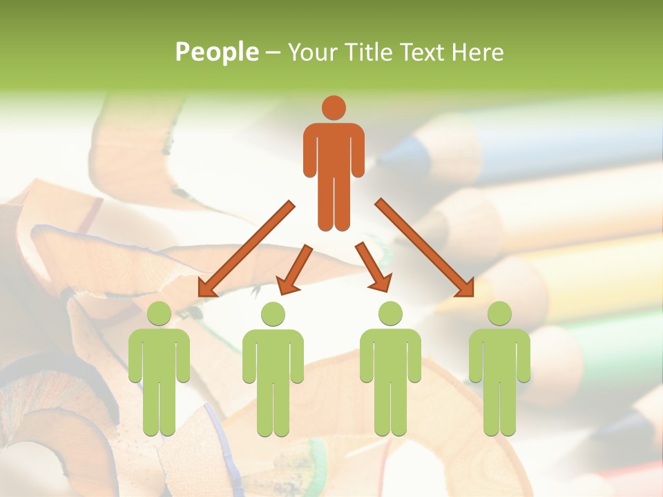 Colored Group Paint PowerPoint Template