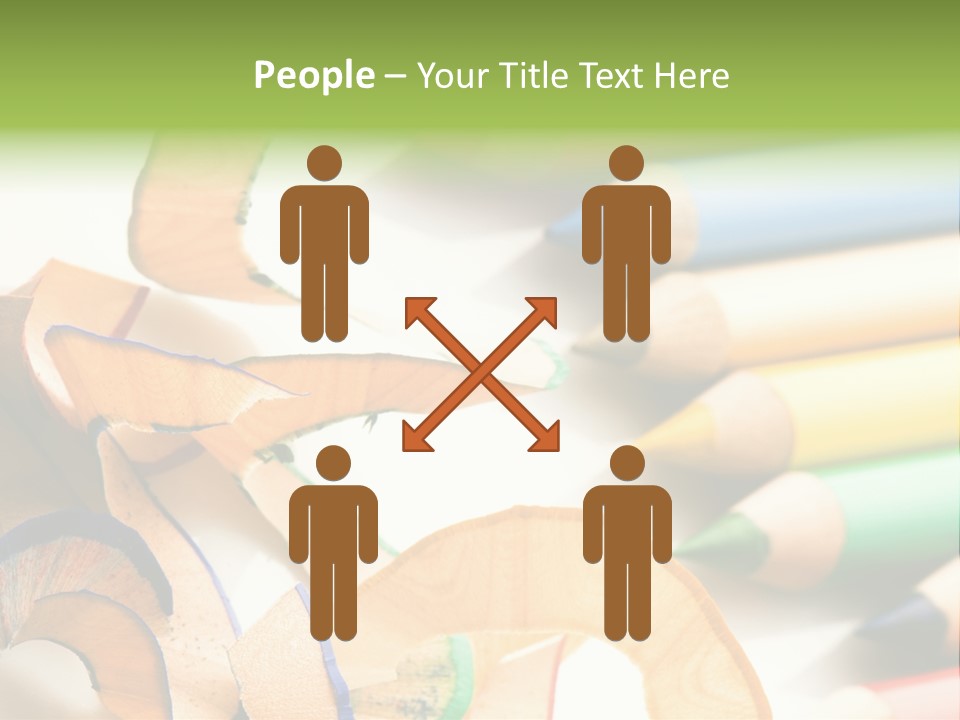 Colored Group Paint PowerPoint Template