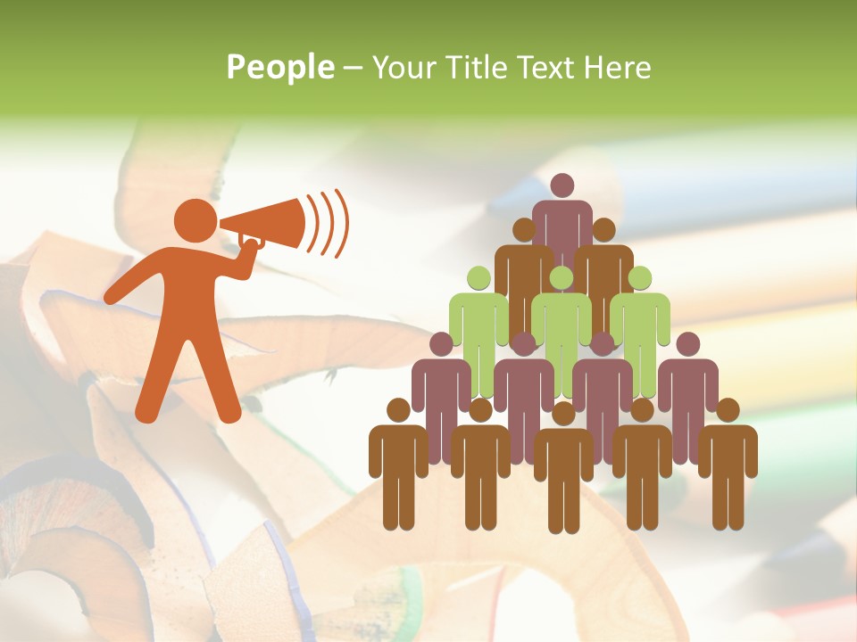 Colored Group Paint PowerPoint Template