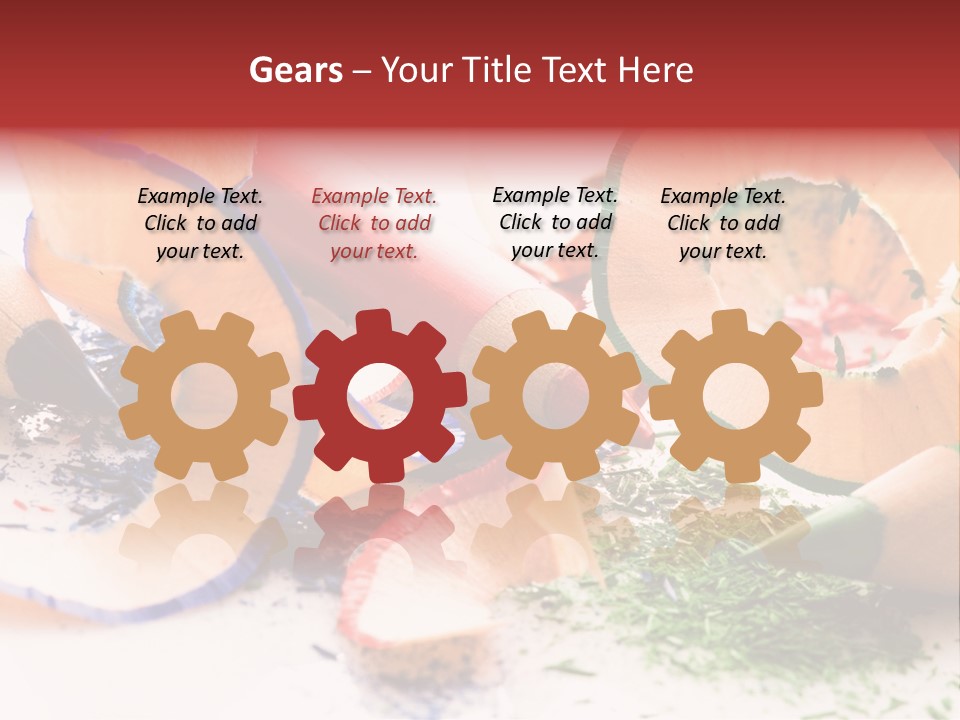 Color Macro Blue PowerPoint Template