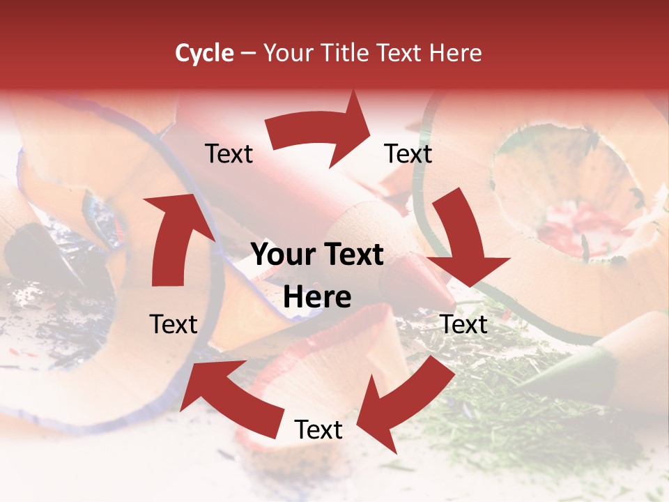 Color Macro Blue PowerPoint Template