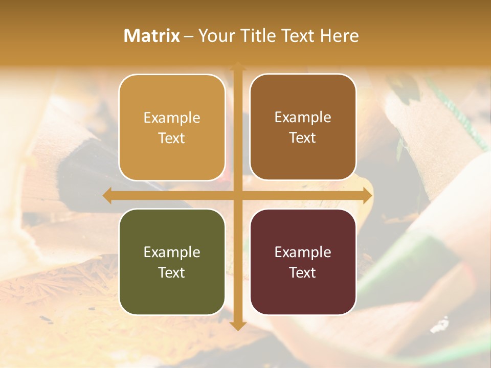 Pencil Macro Abstract PowerPoint Template