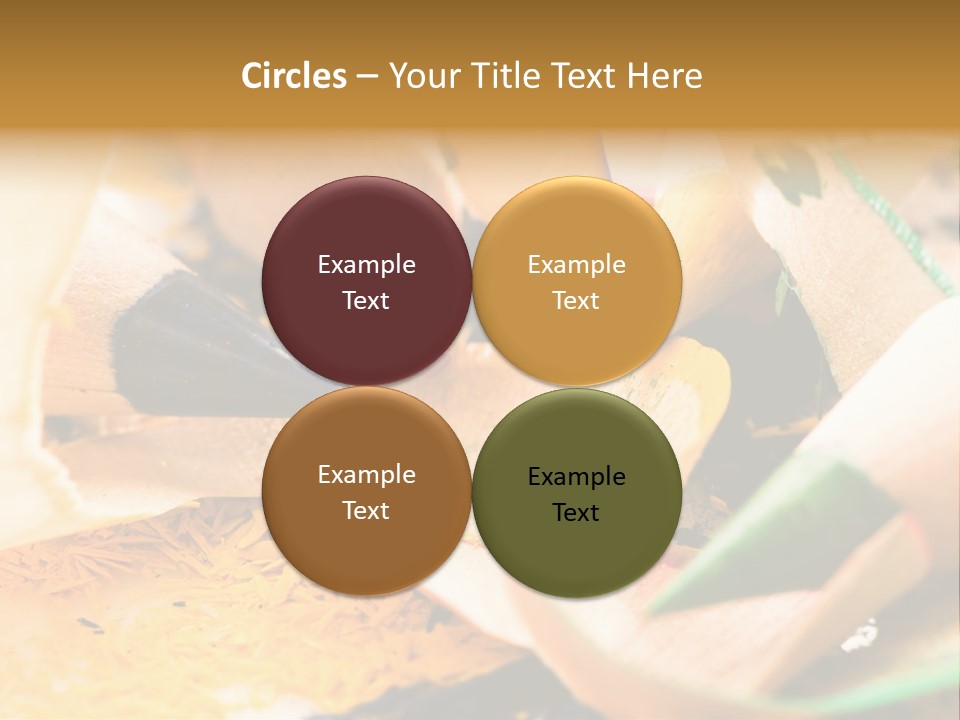 Pencil Macro Abstract PowerPoint Template