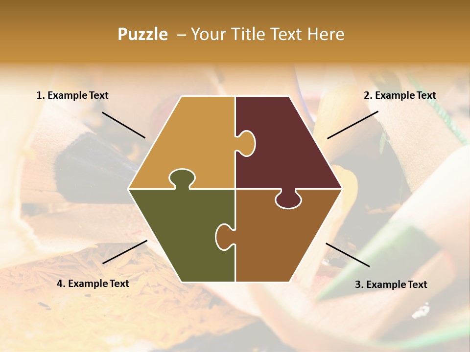 Pencil Macro Abstract PowerPoint Template