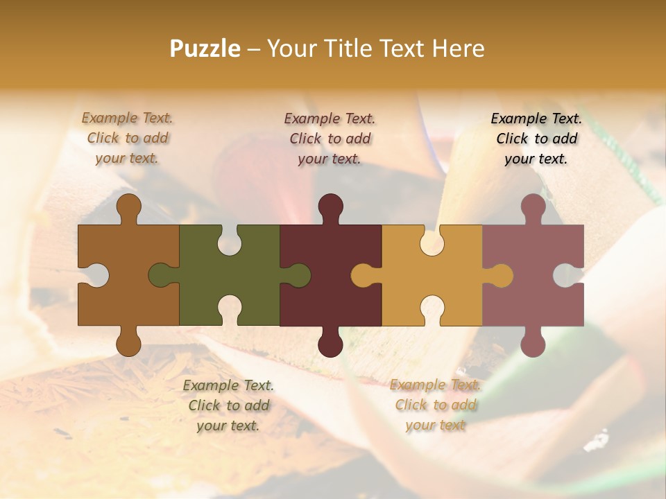 Pencil Macro Abstract PowerPoint Template