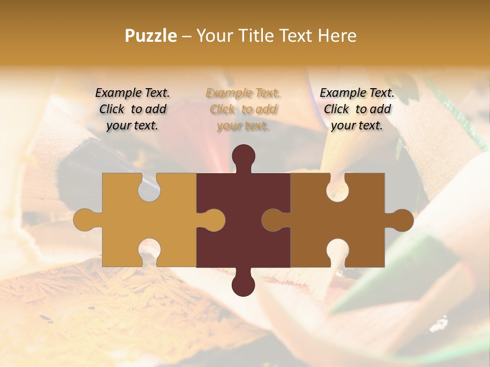 Pencil Macro Abstract PowerPoint Template