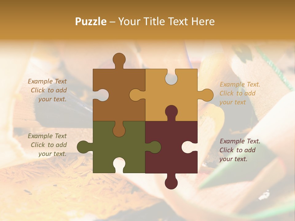 Pencil Macro Abstract PowerPoint Template