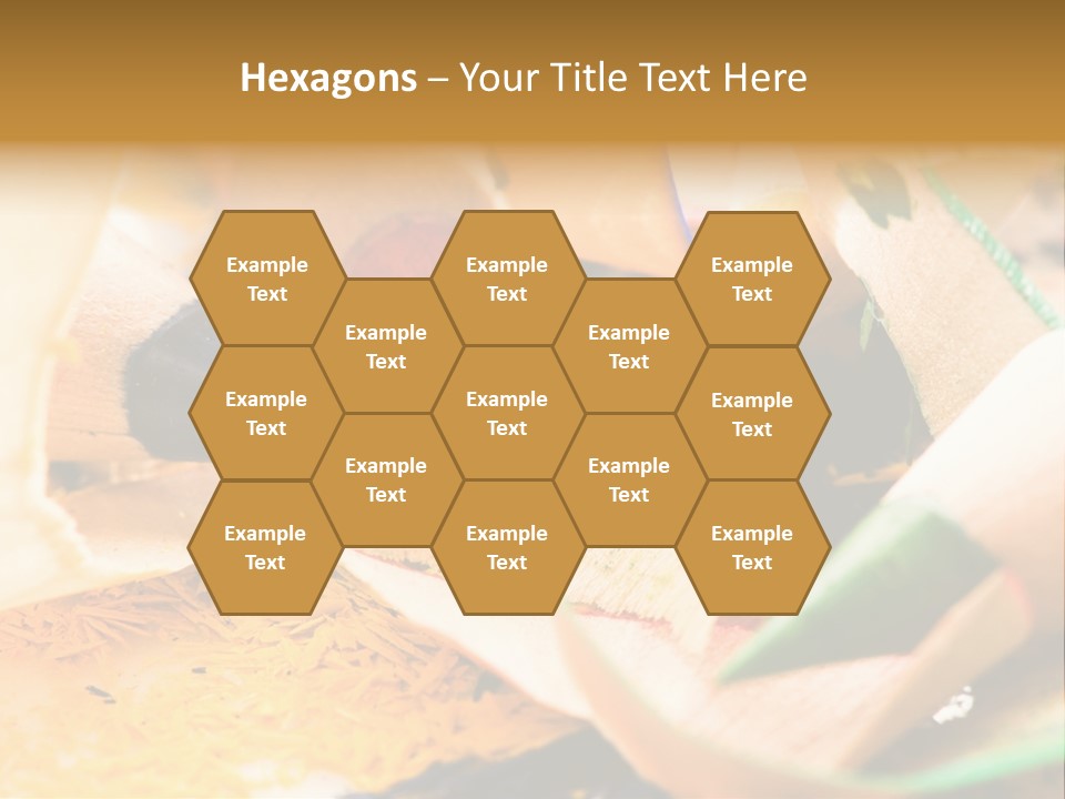 Pencil Macro Abstract PowerPoint Template