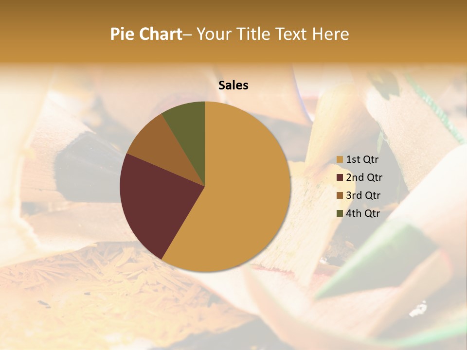 Pencil Macro Abstract PowerPoint Template