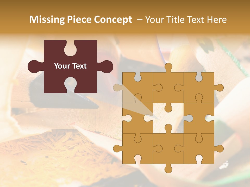 Pencil Macro Abstract PowerPoint Template