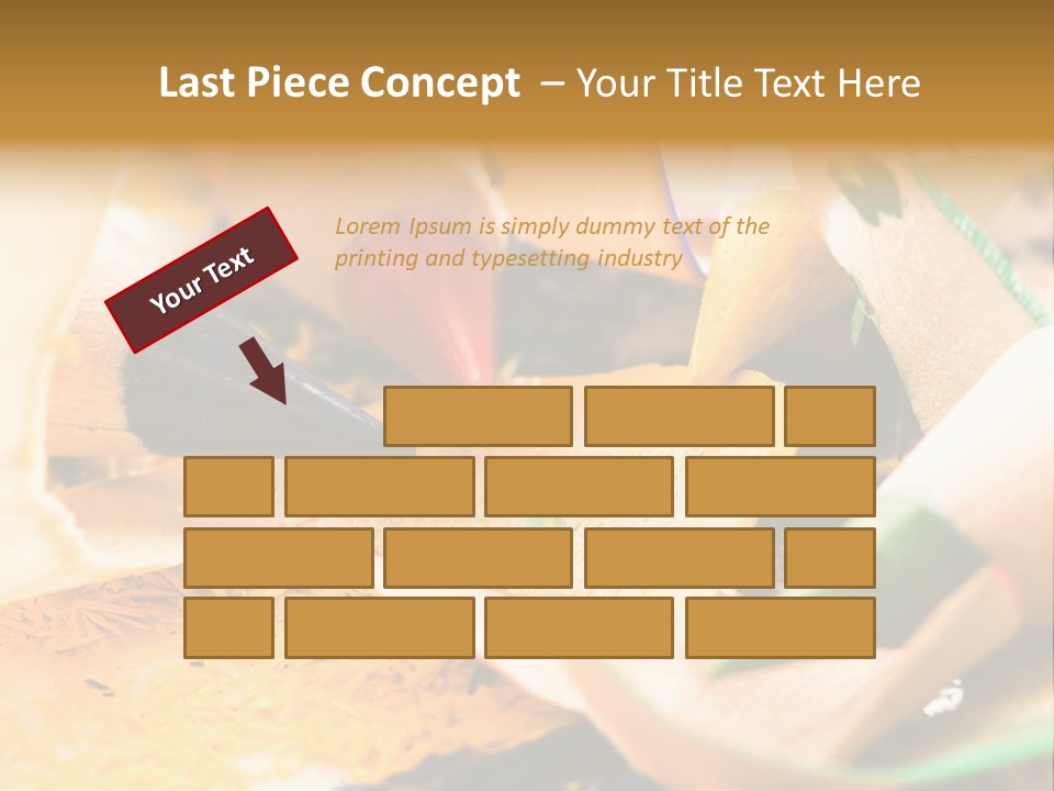 Pencil Macro Abstract PowerPoint Template
