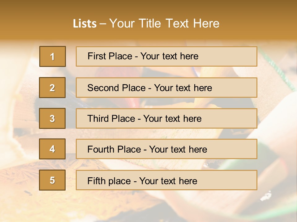Pencil Macro Abstract PowerPoint Template