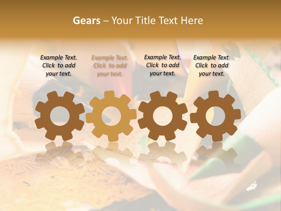 Pencil Macro Abstract PowerPoint Template