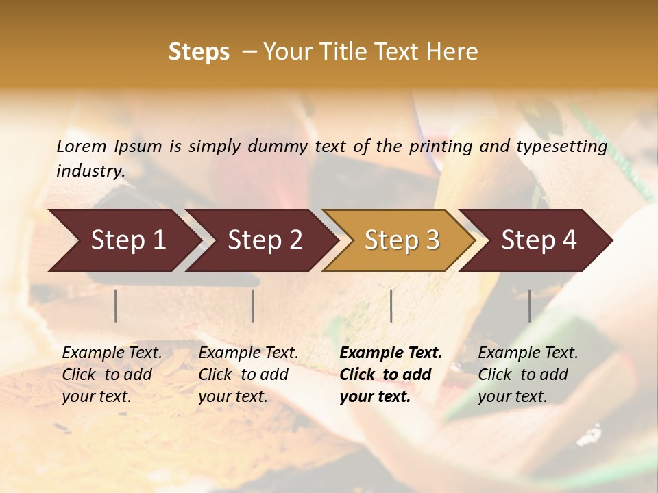Pencil Macro Abstract PowerPoint Template