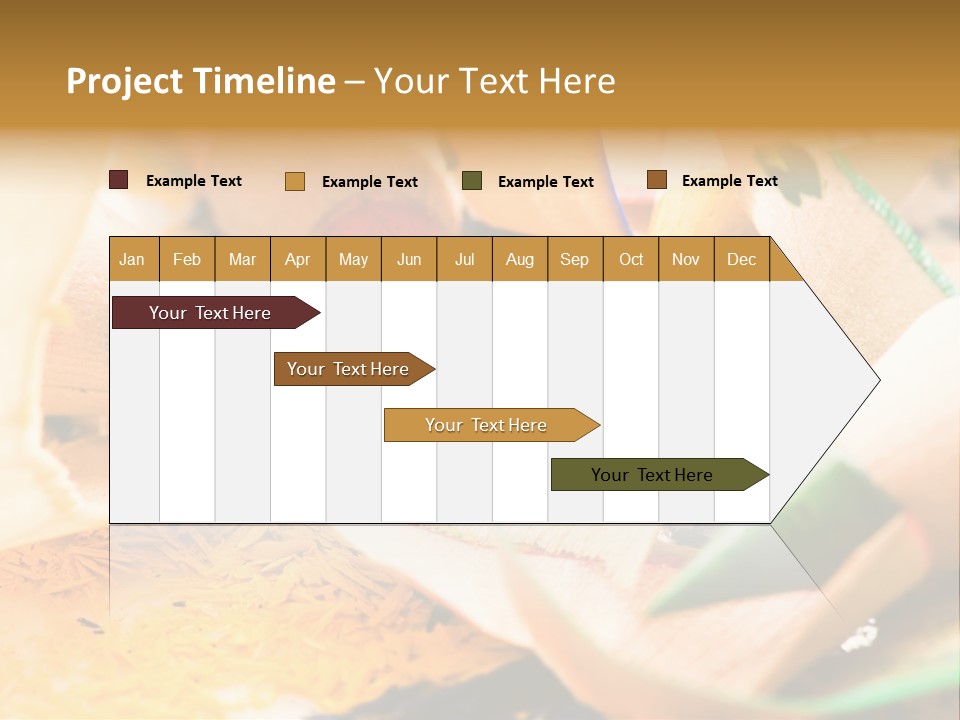 Pencil Macro Abstract PowerPoint Template