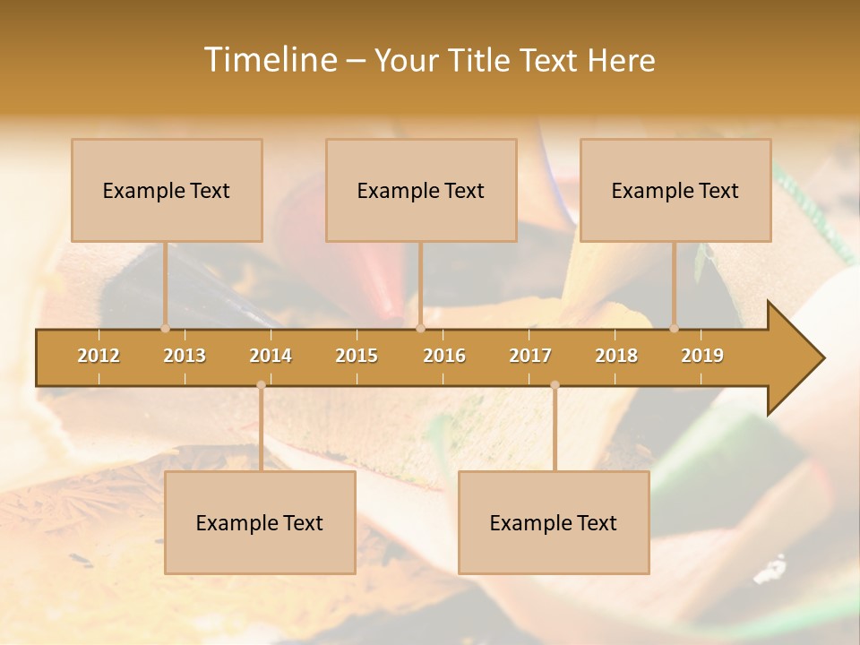 Pencil Macro Abstract PowerPoint Template
