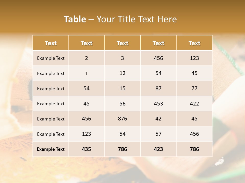 Pencil Macro Abstract PowerPoint Template