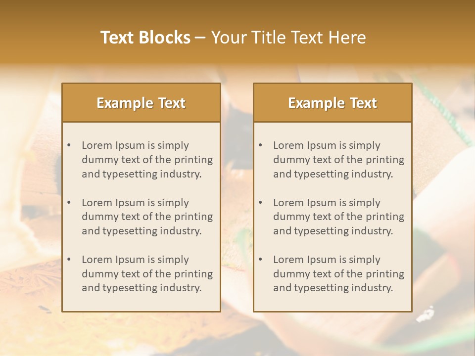 Pencil Macro Abstract PowerPoint Template