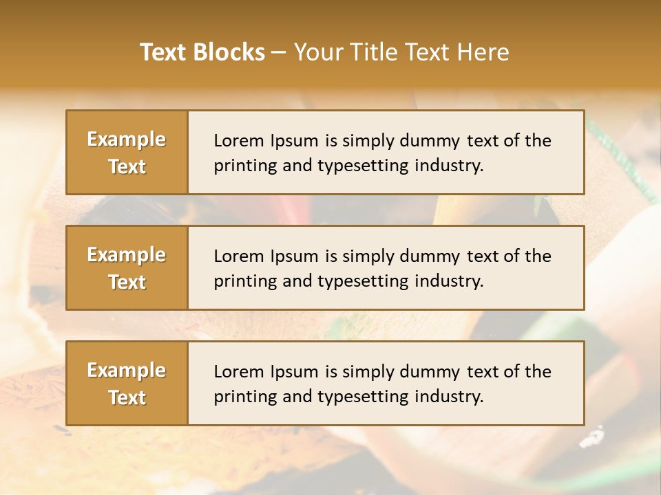 Pencil Macro Abstract PowerPoint Template