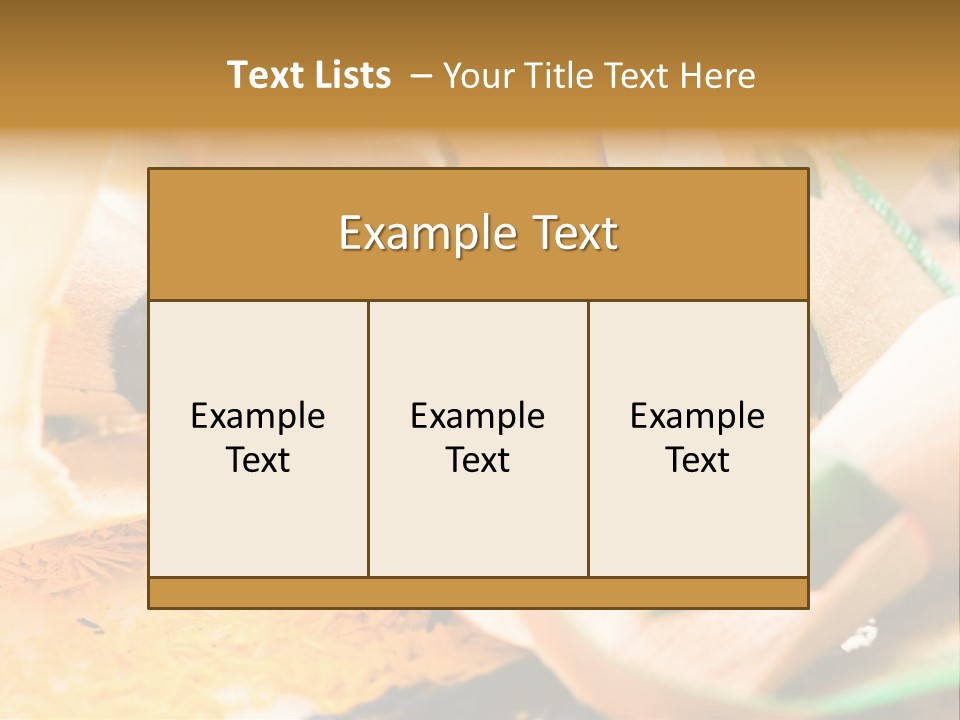 Pencil Macro Abstract PowerPoint Template