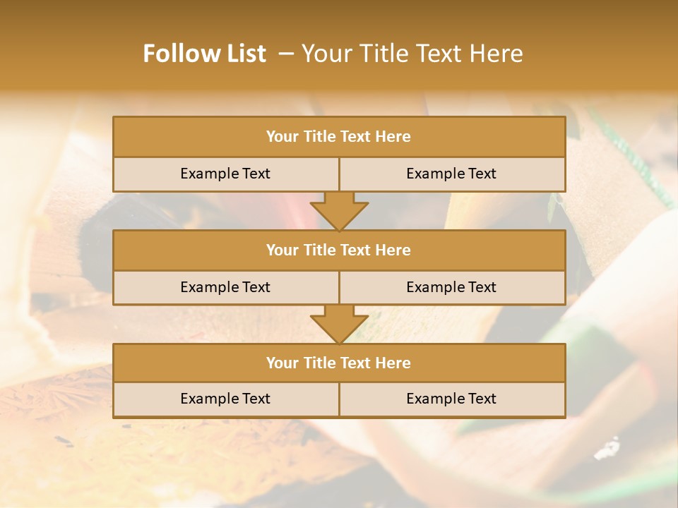 Pencil Macro Abstract PowerPoint Template