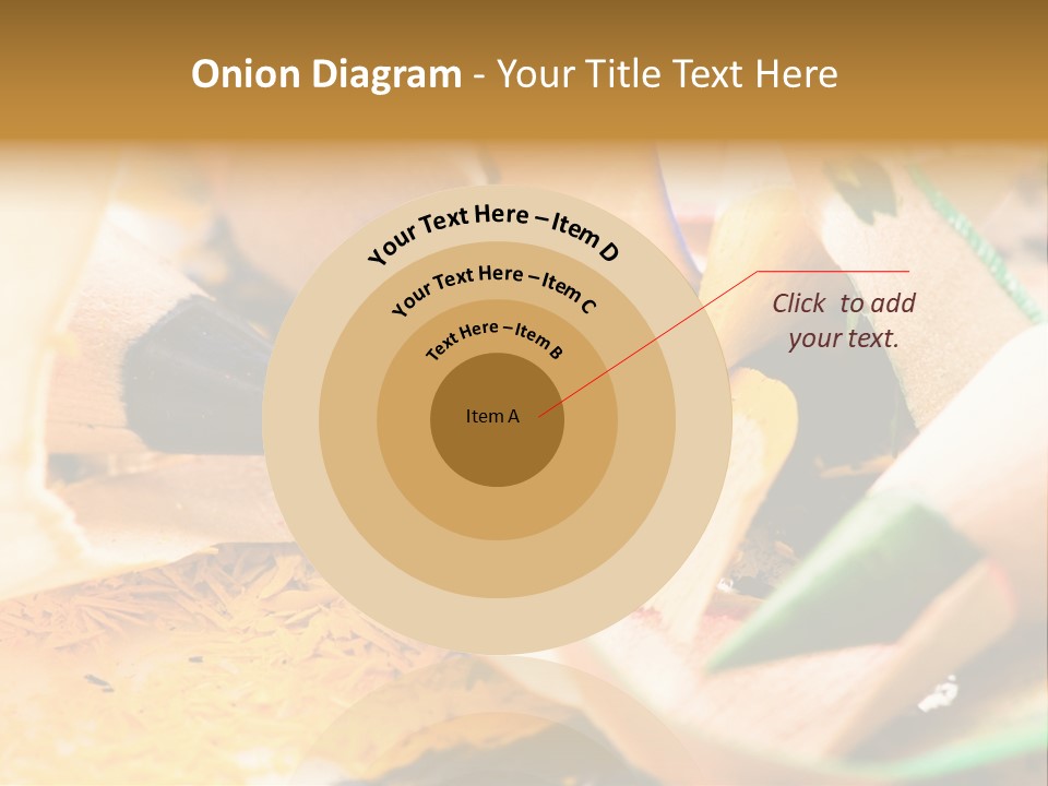 Pencil Macro Abstract PowerPoint Template