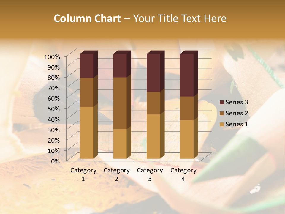 Pencil Macro Abstract PowerPoint Template
