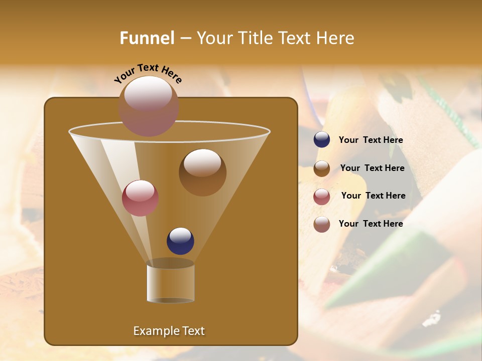 Pencil Macro Abstract PowerPoint Template