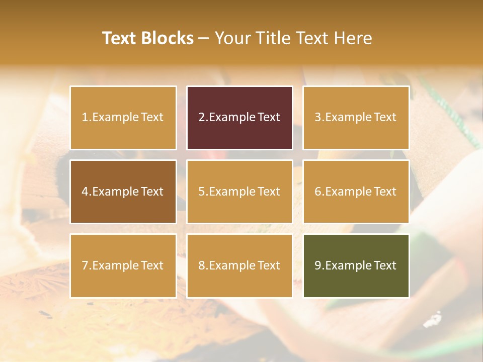 Pencil Macro Abstract PowerPoint Template