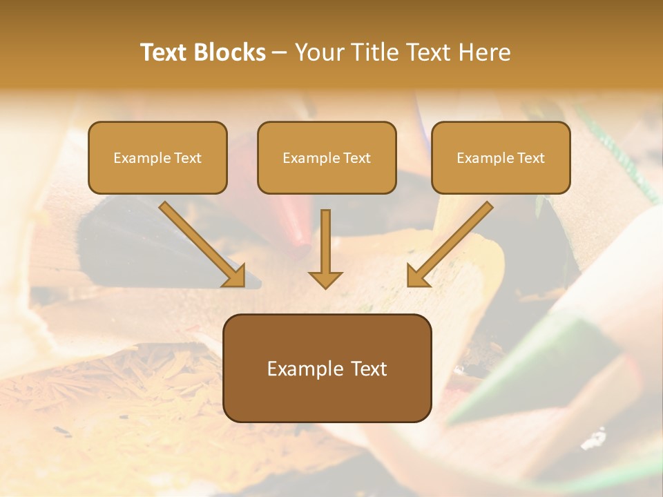 Pencil Macro Abstract PowerPoint Template