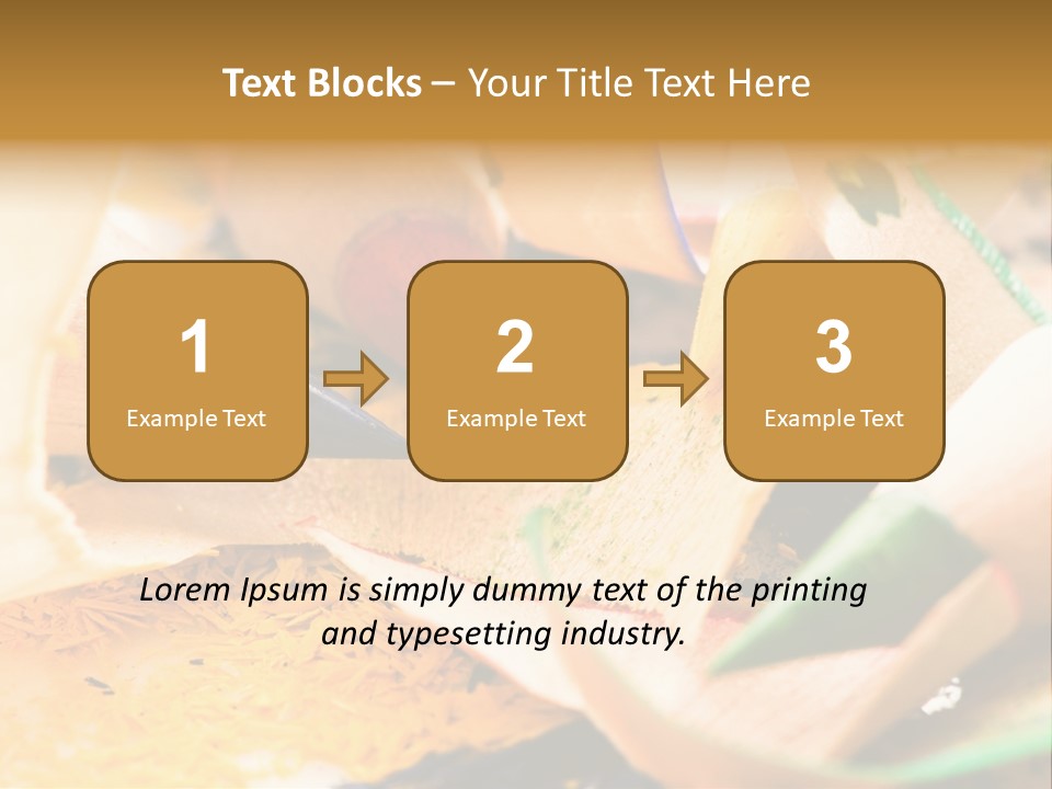 Pencil Macro Abstract PowerPoint Template