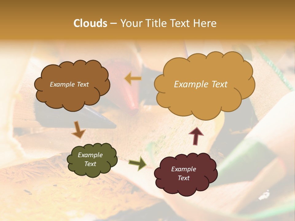 Pencil Macro Abstract PowerPoint Template