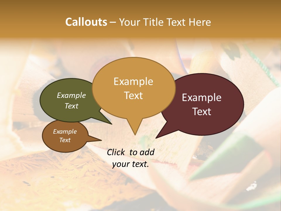 Pencil Macro Abstract PowerPoint Template