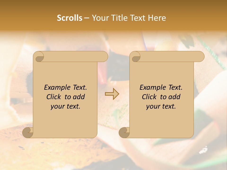 Pencil Macro Abstract PowerPoint Template
