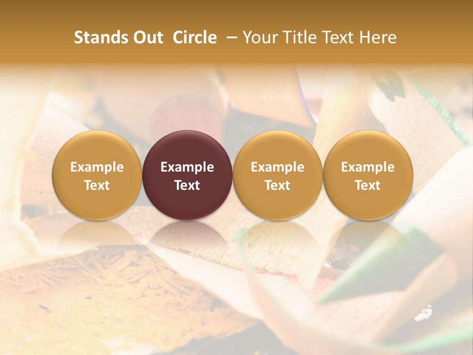 Pencil Macro Abstract PowerPoint Template