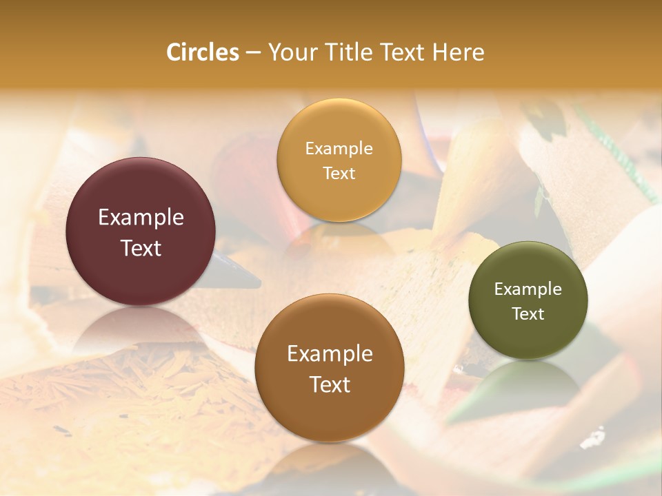 Pencil Macro Abstract PowerPoint Template