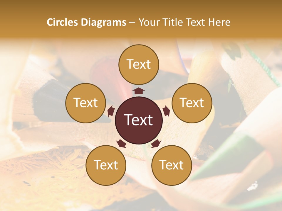 Pencil Macro Abstract PowerPoint Template