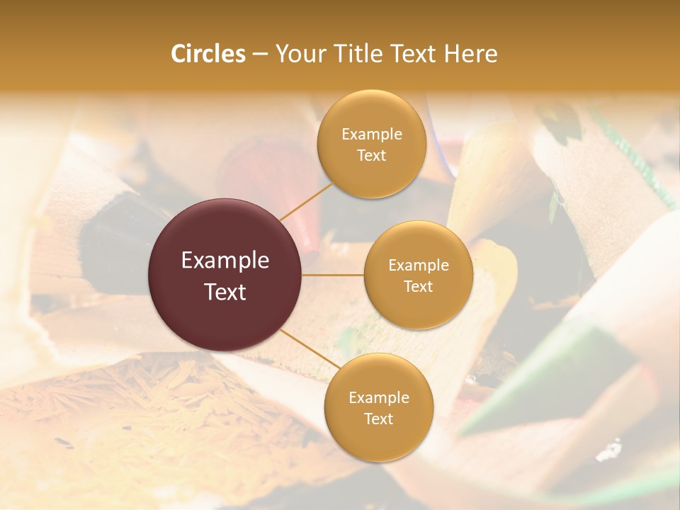 Pencil Macro Abstract PowerPoint Template