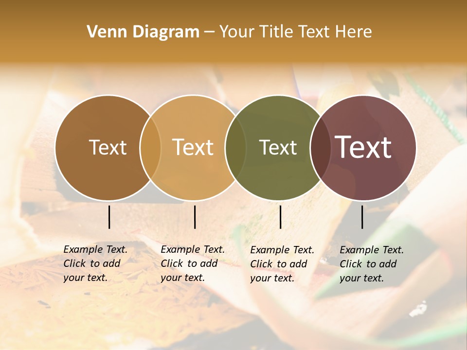 Pencil Macro Abstract PowerPoint Template