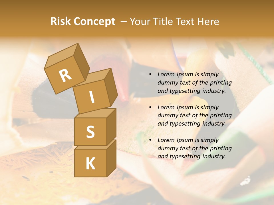 Pencil Macro Abstract PowerPoint Template