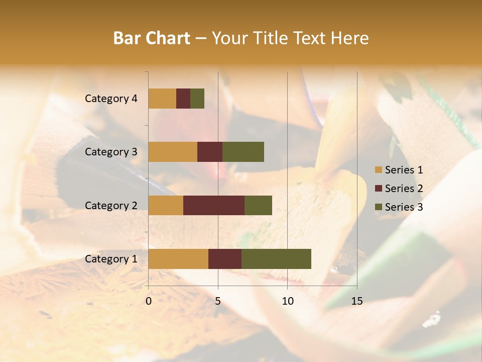 Pencil Macro Abstract PowerPoint Template