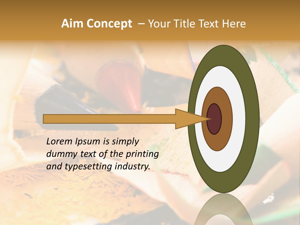 Pencil Macro Abstract PowerPoint Template