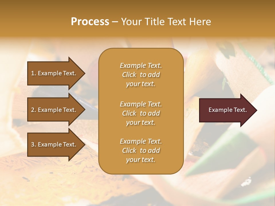 Pencil Macro Abstract PowerPoint Template