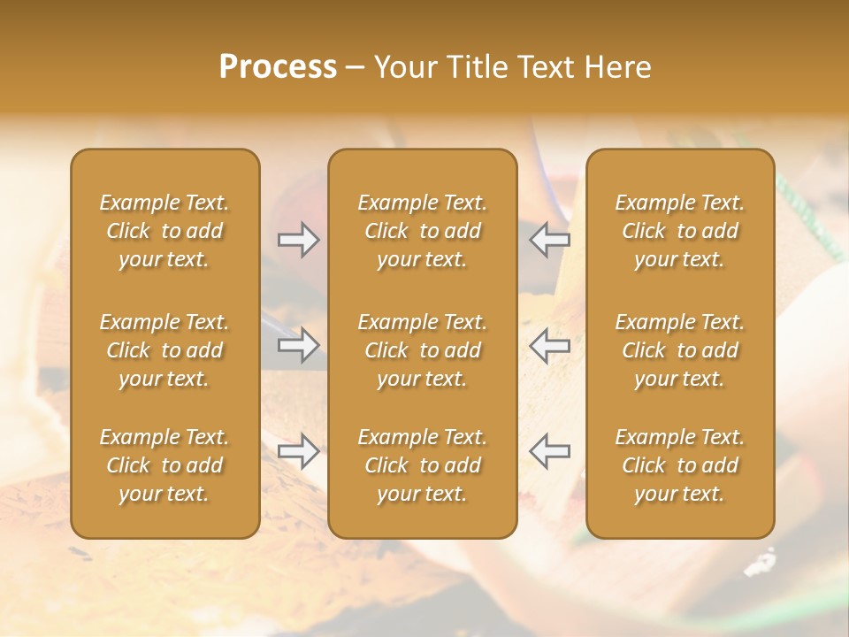 Pencil Macro Abstract PowerPoint Template
